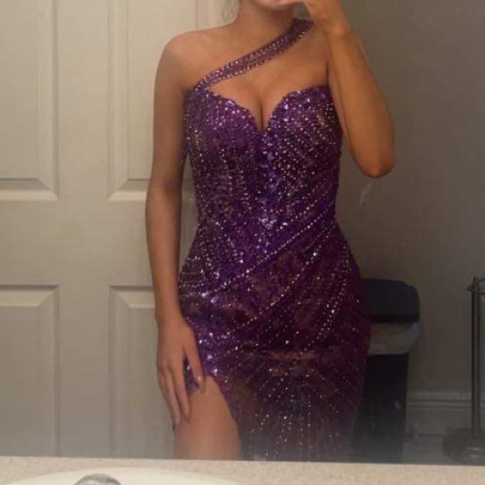 Custom beaded gown